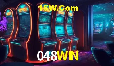 Tela de boas-vindas e lobby de jogos do aplicativo 048WIN